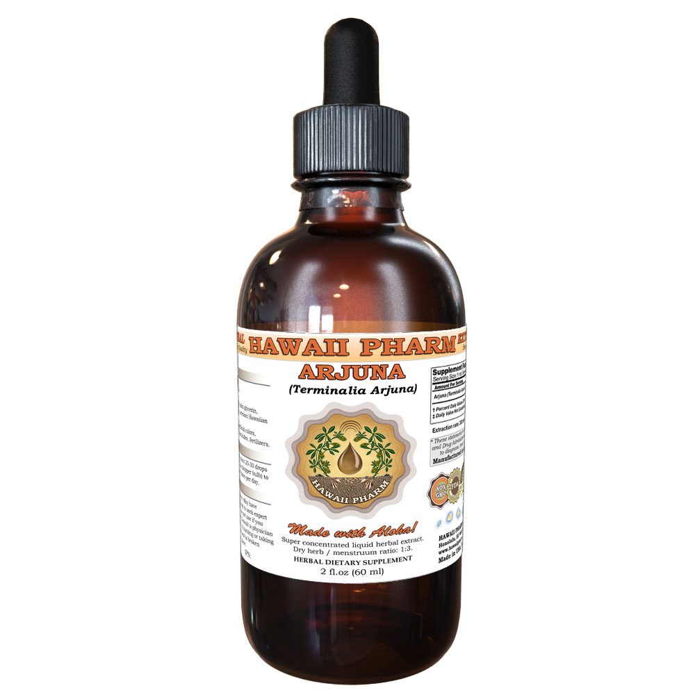 Arjuna (Terminalia Arjuna) Tincture. Alcohol-Based. Hawaii Pharm.