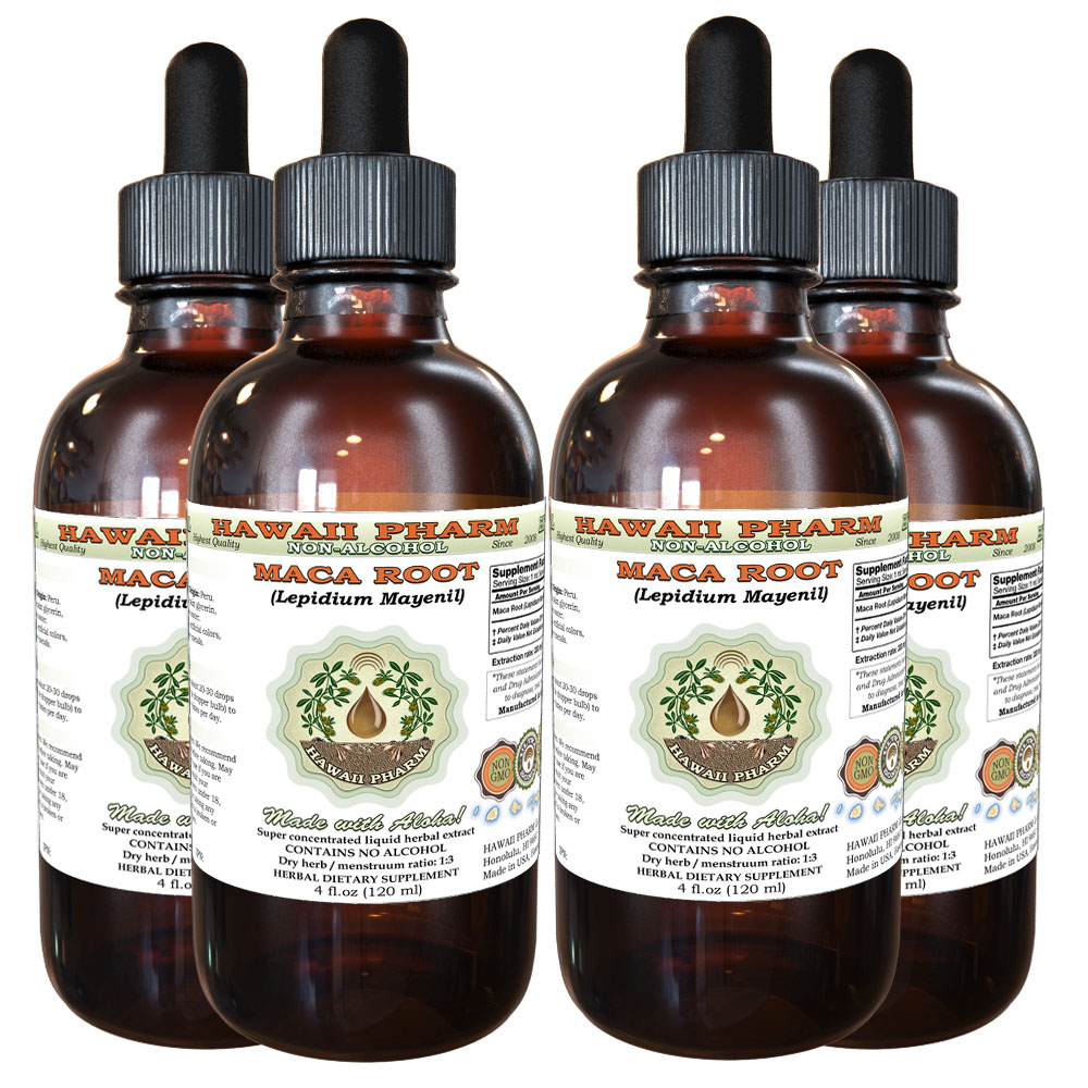 Maca Root (Lepidium Mayenil) Tincture. Alcohol-FREE. Hawaii Pharm.