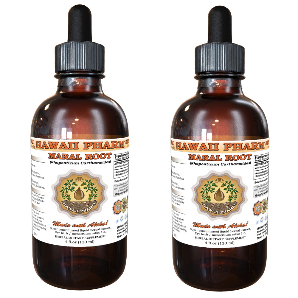 Maral Root (Rhaponticum Carthamoides) Tincture. Alcohol-Based. Hawaii Pharm.