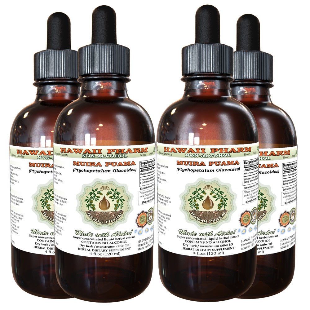 Muira Puama (Ptychopetalum Olacoides) Tincture. Alcohol-FREE. Hawaii Pharm.