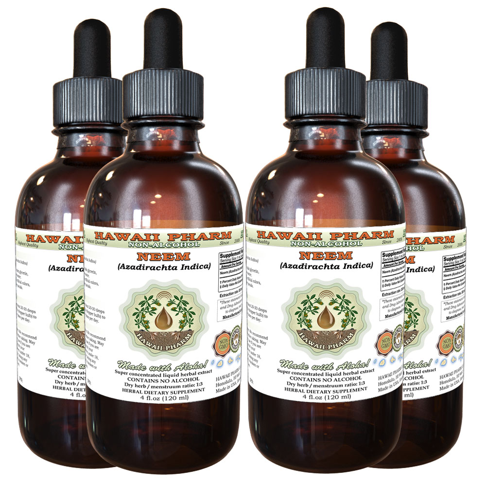 Neem (Azadirachta Indica) Tincture. Alcohol-FREE. Hawaii Pharm.