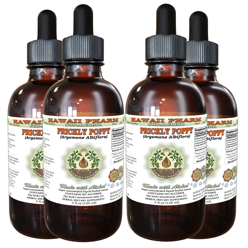 Prickly Poppy, Texas Poppy (Argemone Albiflora) Tincture. Alcohol-FREE.