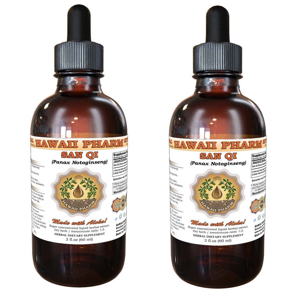 San Qi (Panax Notoginseng) Tincture. Alcohol-Based. Hawaii Pharm.