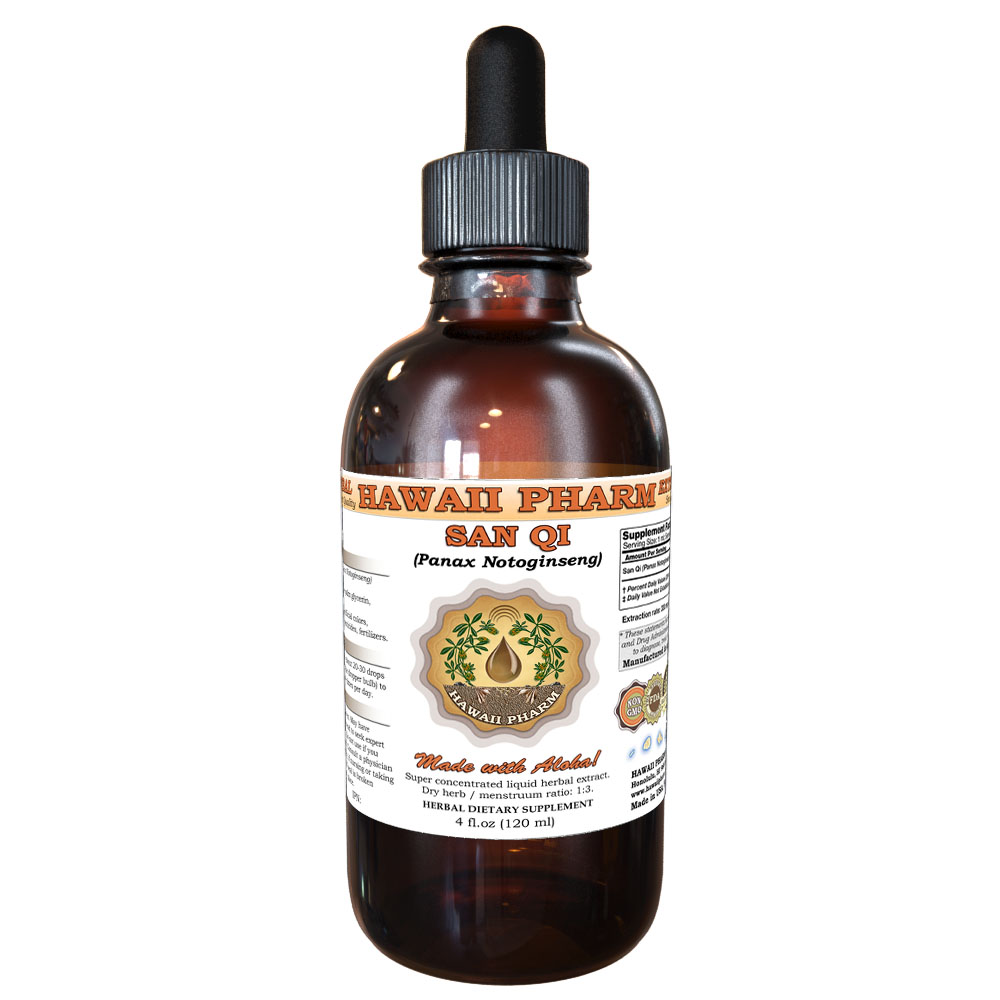 San Qi (Panax Notoginseng) Tincture. Alcohol-Based. Hawaii Pharm.