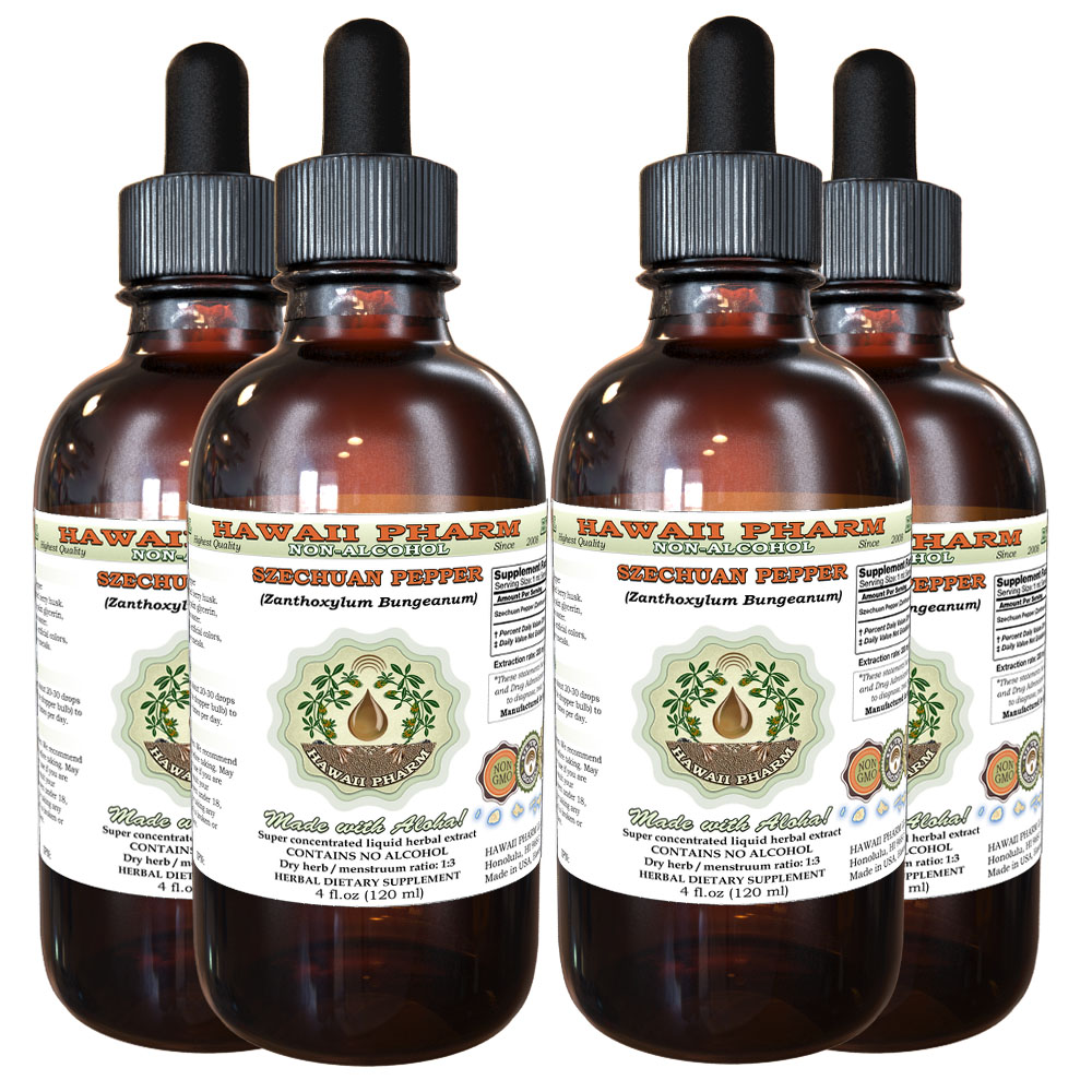 Szechuan Pepper (Zanthoxylum Bungeanum) Tincture. Alcohol-FREE. Hawaii Pharm.