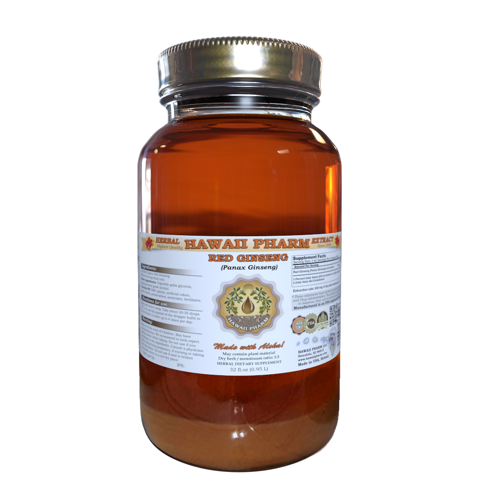 Red Ginseng (Panax Ginseng) Organic Dried Root Liquid Extract